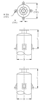 Dimensional Drawing for Mounting Supports - Type D Shell Lug Supports Dimensional Drawing for Mounting Supports - Type D Shell Lug Supports