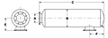 Dimensional Drawing for Model JR Series Residential Grade Engine Exhaust Silencers (JRS-02-600181)