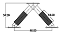 Dimensional Drawing for Detroit Diesel Wye Connectors (WYE-020847)